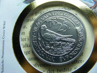 Érmés boríték, 1988, Világ Vadvédelmi Alap, UNC
