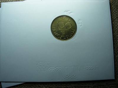 Érmés boríték, 100 forint, 1988, aranyozott