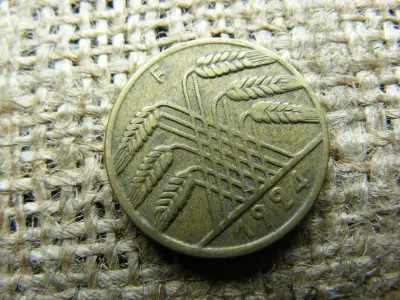 Birodalmi 10 pfennig, 1924, F