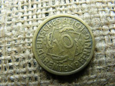 Birodalmi 10 pfennig, 1924, F