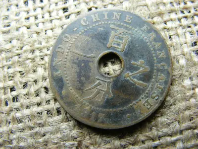 Indokína 1 centime, 1917