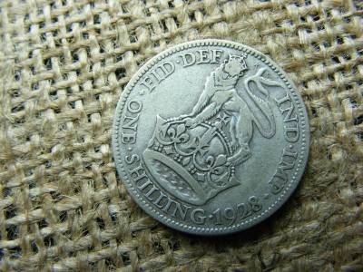 Ezüst 1 shilling, 1928, Egyesült Királyság
