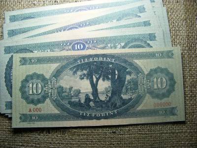 10 forintos bankjegy, 1947, nyomdai másolat