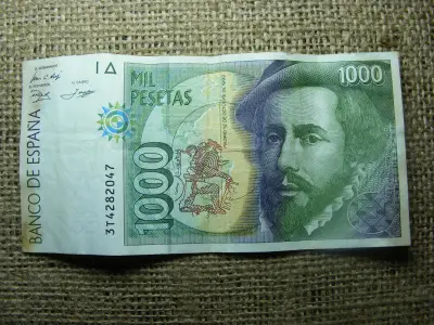 1000 Pesetas Bankjegy, 1992, Spanyolország