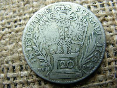 Ezüst 20 krajcár, 1765, Ferenc, EVMD