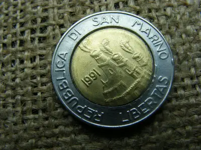 San Marino 500 lira, 1991