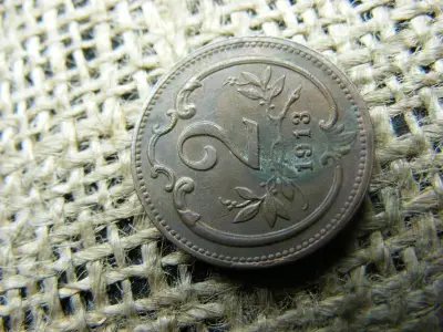 2 Heller, 1913, Korona-pénzveret