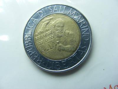 San Marino érmés boríték, 200 és 500 lira