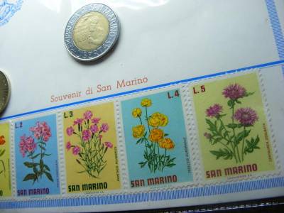 San Marino érmés boríték, 200 és 500 lira