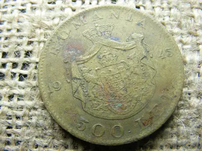 Román 500 lei érme, 1945