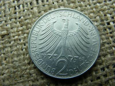2 márka, 1968 F, Németország