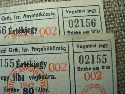 Miskolci Izraelita Hitközség Bárca, sorszámkövető