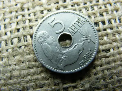 5 Lepta, 1912, Görögország