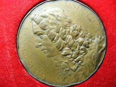 Gundulic Emlékmű Felavatása Érme, 1893, Bronz