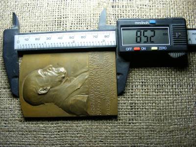 Bronz Plakett, 1907, Október 31, Bécs