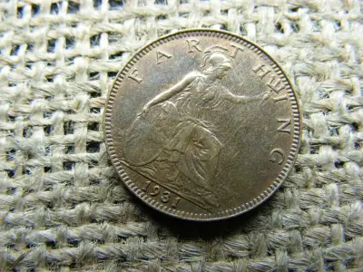 Angol Farthing érme, 1931