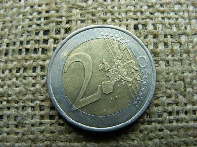 2 euró Olimpia Athén 2004, verdehibás, verőtő csorbulás