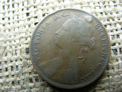 Fél Penny, 1876, Nagy-Britannia