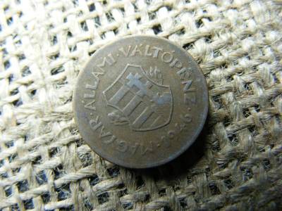 2 fillér 1946, verdehibás, félrevert