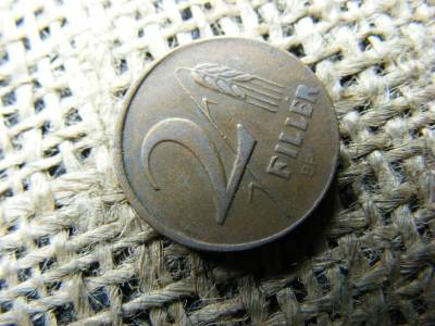 2 fillér 1946, verdehibás, félrevert