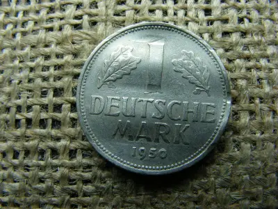 1 márka, 1950, D, megsemmisített, érvénytelenített