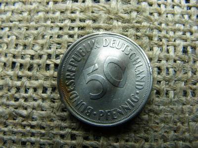 50 Pfennig, 1969, érvénytelenített, bank megsemmisített