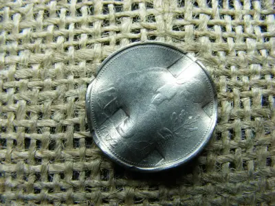 50 Pfennig, 1972, érvénytelenített banki megsemmisítés