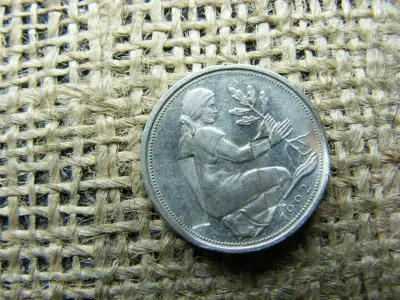 50 Pfennig, 1992, bank megsemmisített