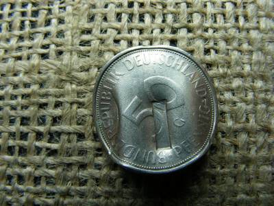 50 Pfennig, 1974, érvénytelenített bankpénz
