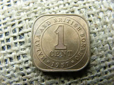 Malaya 1 cent, 1957