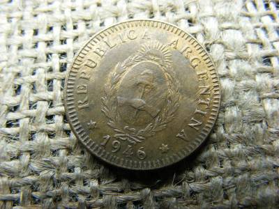 Argentína 2 centavos, 1946