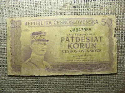 Csehszlovákia 50 korona, 1945
