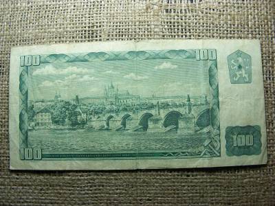 Csehszlovákia 100 korona, 1961, bankjegy