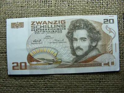 20 schilling, 1986, osztrák bankjegy