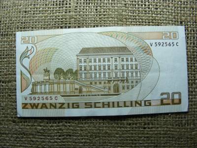 20 schilling, 1986, osztrák bankjegy