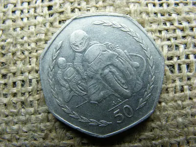 Angol emlék 50 pence, 1997, Isle of Man