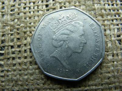 Angol emlék 50 pence, 1997, Isle of Man