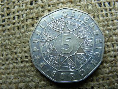 Ezüst 5 euró érme, 2007