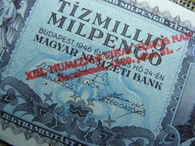 Tízmillió Milpengő, 1946, felülbélyegzés