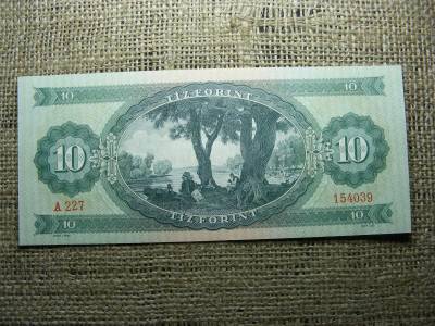 10 forintos bankjegy, 1962, hajtatlan