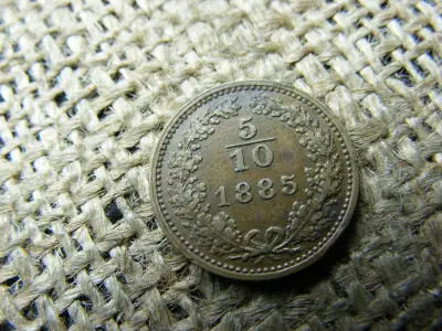 5/10 Krajcár, 1885, Ferenc József