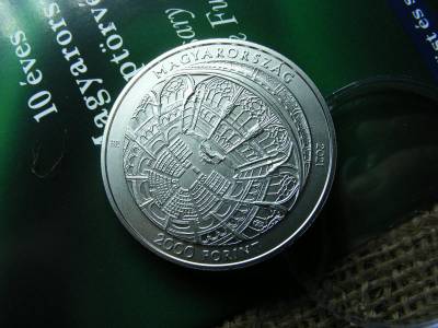2000 forintos érme, 2021, 10 éves évfordulós
