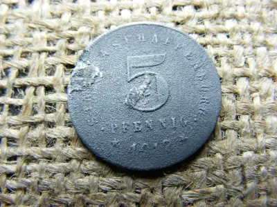 5 Pfennig érme, 1917, Német Birodalom