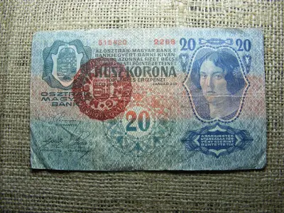 20 koronás bankjegy, 1913, Magyarország