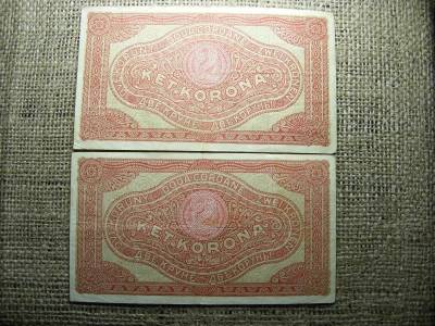 2 korona, 1920, 2 színváltozat
