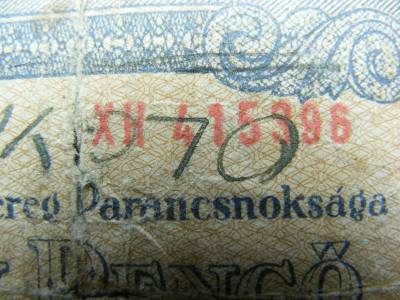 1 pengő, 1944, Vörös Hadsereg, hamis sorszámozott