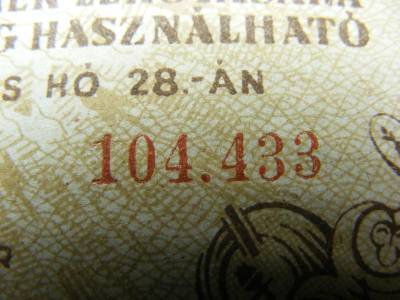 Tízezer Adópengő, 1946, 100e fölötti sorszám