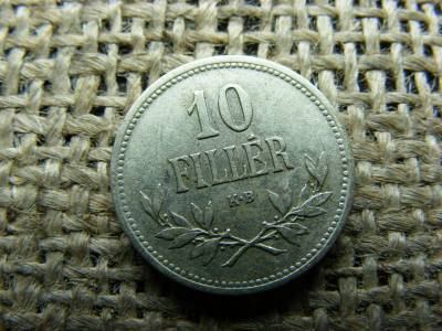 10 fillér, 1915, korona pénzrendszer