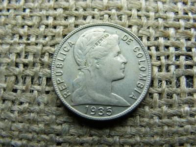 Kolumbia 5 centavos, 1935, V