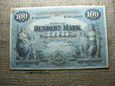 100 márka bankjegy, 1900, Német Birodalom